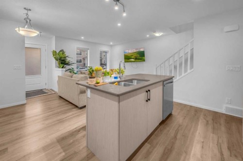 8925 Cityscape Drive Ne, Calgary, AB - Indoor Photo Showing Kitchen With Double Sink