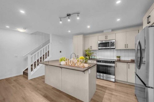 8925 Cityscape Drive Ne, Calgary, AB - Indoor Photo Showing Kitchen With Upgraded Kitchen