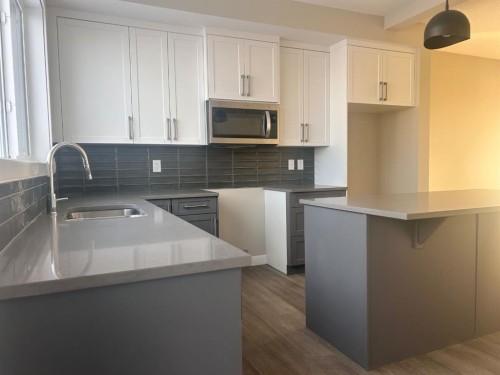 130 Sora Gardens Se, Calgary, AB - Indoor Photo Showing Kitchen With Upgraded Kitchen