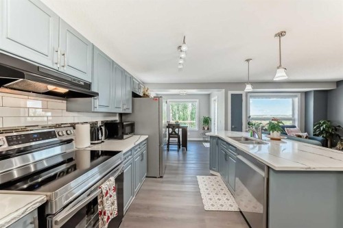 137 Coverton Circle Ne, Calgary, AB - Indoor Photo Showing Kitchen With Stainless Steel Kitchen With Double Sink With Upgraded Kitchen