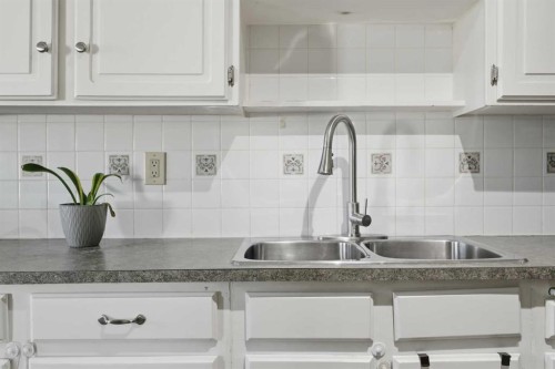 923 Marcombe Drive Ne, Calgary, AB - Indoor Photo Showing Kitchen With Double Sink