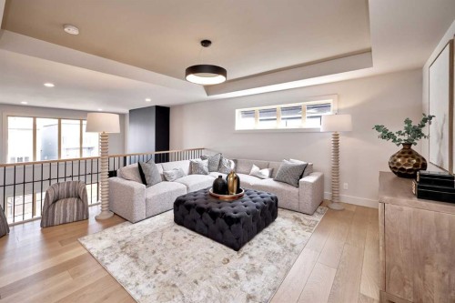 218 Aspen Summit Place Sw, Calgary, AB - Indoor Photo Showing Living Room