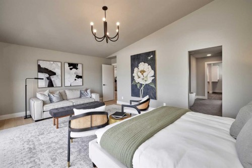 218 Aspen Summit Place Sw, Calgary, AB - Indoor Photo Showing Bedroom