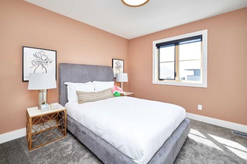 218 Aspen Summit Place Sw, Calgary, AB - Indoor Photo Showing Bedroom