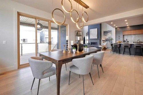 218 Aspen Summit Place Sw, Calgary, AB - Indoor Photo Showing Dining Room