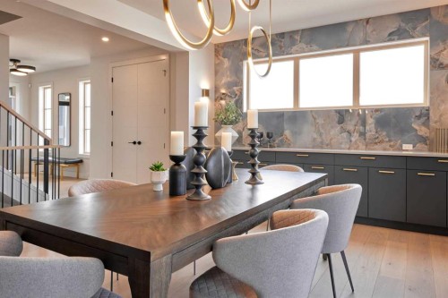 218 Aspen Summit Place Sw, Calgary, AB - Indoor Photo Showing Dining Room