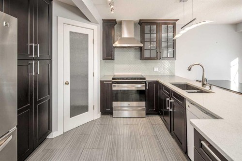 311 Coventry Circle Ne, Calgary, AB - Indoor Photo Showing Kitchen With Double Sink With Upgraded Kitchen