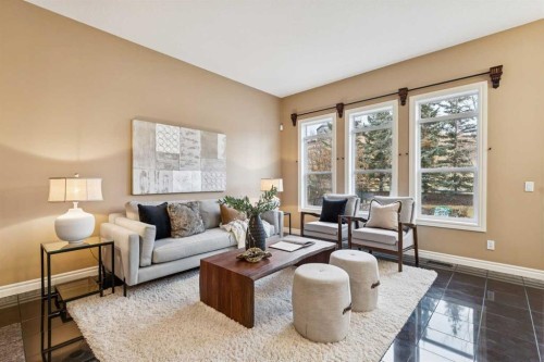 54 Discovery Ridge Gardens Sw, Calgary, AB - Indoor Photo Showing Living Room