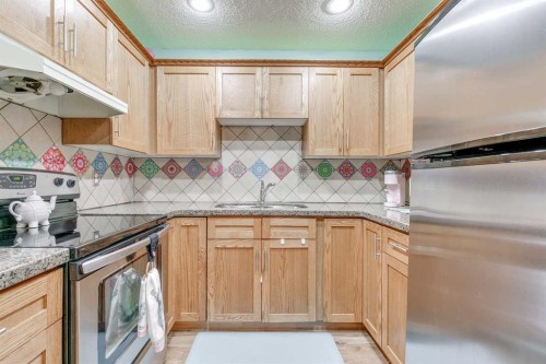 2848 Dovely Park Se, Calgary, AB - Indoor Photo Showing Kitchen With Double Sink