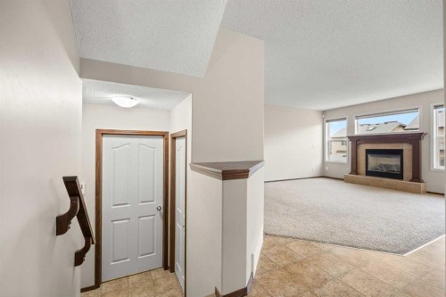 49 Sage Valley Manor Nw, Calgary, AB - Indoor With Fireplace