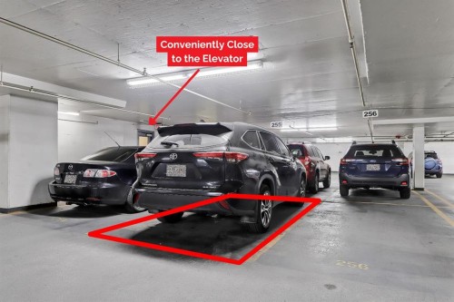 1807-1053 10 Street Sw, Calgary, AB - Indoor Photo Showing Garage