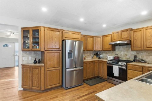 239 Sandpiper Place Nw, Calgary, AB - Indoor Photo Showing Kitchen With Double Sink