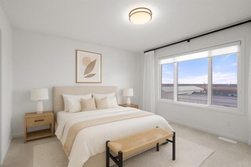 76 Lucas Common Nw, Calgary, AB - Indoor Photo Showing Bedroom