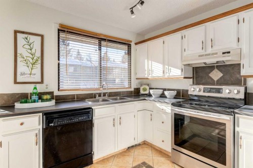 116 Point Drive Nw, Calgary, AB - Indoor Photo Showing Kitchen With Double Sink