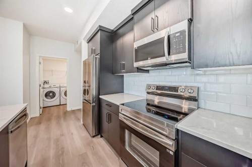 212-245 Edith Place Nw, Calgary, AB - Indoor Photo Showing Kitchen