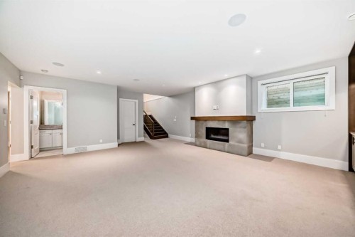 3637 13 Street Sw, Calgary, AB - Indoor With Fireplace