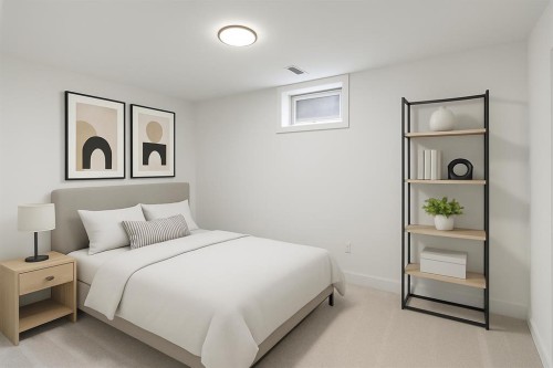 472 Cedarille Crescent Sw, Calgary, AB - Indoor Photo Showing Bedroom