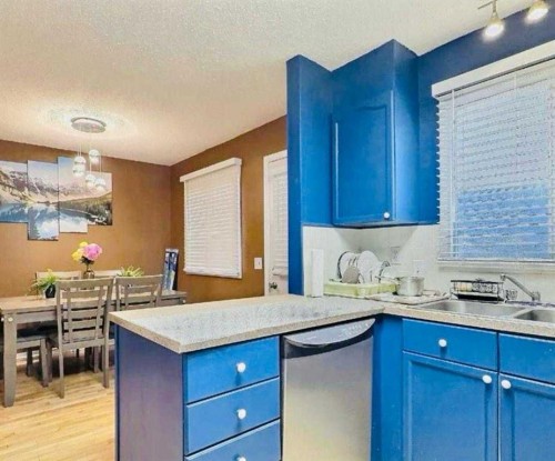 5625 Templehill Road Ne, Calgary, AB - Indoor Photo Showing Kitchen With Double Sink