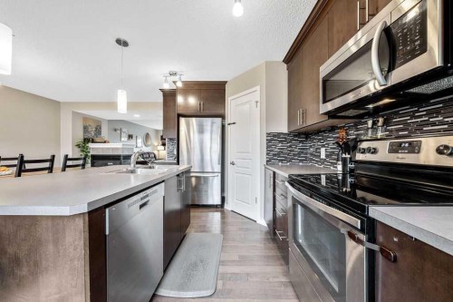 354 Cranford Drive Se, Calgary, AB - Indoor Photo Showing Kitchen With Stainless Steel Kitchen With Upgraded Kitchen