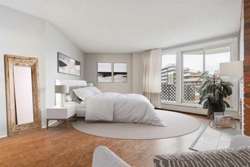2D-215 2 Street Ne, Calgary, AB - Indoor Photo Showing Bedroom
