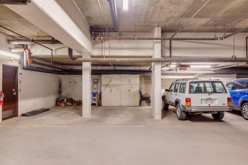 2D-215 2 Street Ne, Calgary, AB - Indoor Photo Showing Garage