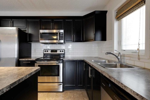 226 Cityscape Common Ne, Calgary, AB - Indoor Photo Showing Kitchen With Double Sink With Upgraded Kitchen