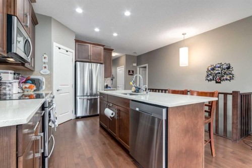 125 Walden Rise Se, Calgary, AB - Indoor Photo Showing Kitchen With Stainless Steel Kitchen With Upgraded Kitchen