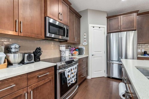 125 Walden Rise Se, Calgary, AB - Indoor Photo Showing Kitchen With Stainless Steel Kitchen With Upgraded Kitchen