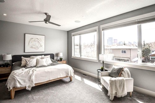 411 9 Street Ne, Calgary, AB - Indoor Photo Showing Bedroom