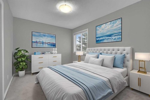 161 Silverado Range Cove Sw, Calgary, AB - Indoor Photo Showing Bedroom