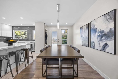 827 Canaveral Crescent Sw, Calgary, AB - Indoor Photo Showing Dining Room