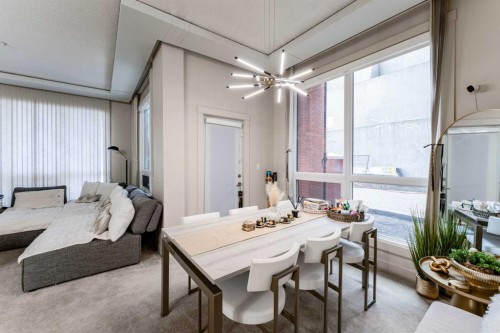 109-8710 Horton Road Sw, Calgary, AB - Indoor Photo Showing Dining Room