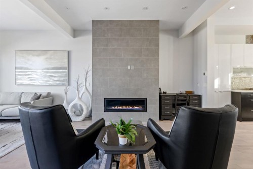 2419 22 Street Nw, Calgary, AB - Indoor Photo Showing Other Room With Fireplace