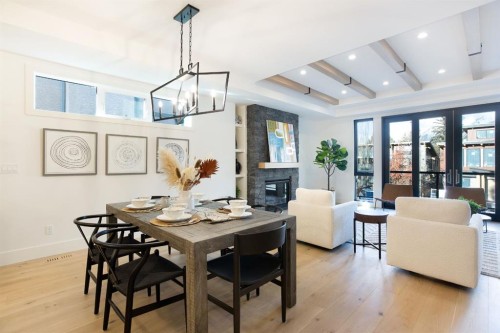 3(Nw)-617 4Th Street, Canmore, AB - Indoor With Fireplace