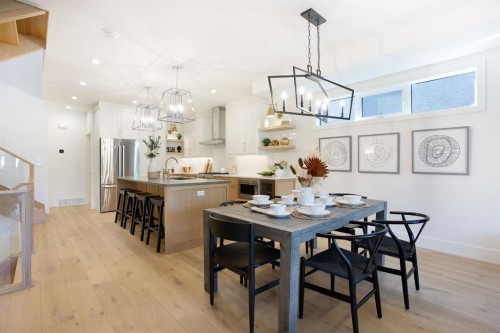3(Nw)-617 4Th Street, Canmore, AB - Indoor Photo Showing Dining Room
