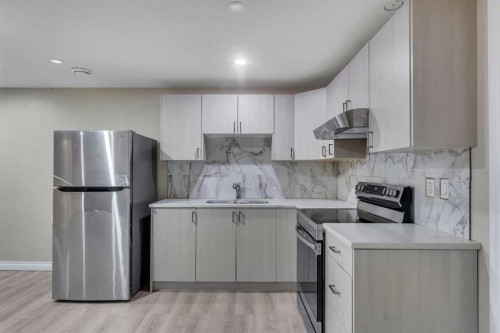 26 Corner Meadows Common Ne, Calgary, AB - Indoor Photo Showing Kitchen With Stainless Steel Kitchen With Upgraded Kitchen