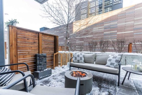 303-550 Riverfront Avenue Se, Calgary, AB - Outdoor With Deck Patio Veranda With Exterior