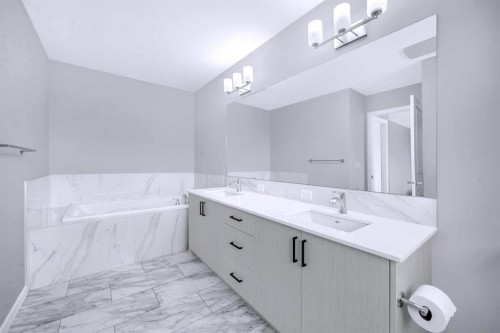154 Silver Spruce Grove Sw, Calgary, AB - Indoor Photo Showing Bathroom