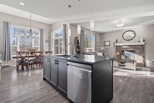 110 Brightonwoods Green Se, Calgary, AB - Indoor Photo Showing Kitchen With Upgraded Kitchen