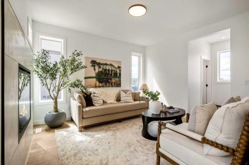 642 Cottageclub Bend, Rural Rocky View County, AB - Indoor Photo Showing Living Room