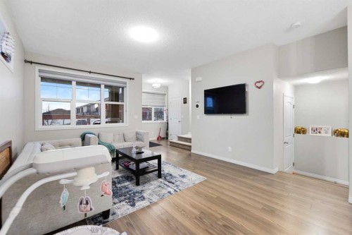 131 Redstone Boulevard Ne, Calgary, AB - Indoor Photo Showing Living Room