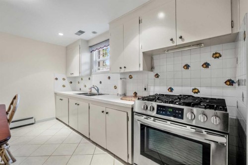 1228 Richland Road Ne, Calgary, AB - Indoor Photo Showing Kitchen With Double Sink