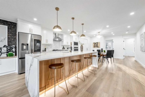 439 Woodland Crescent Se, Calgary, AB - Indoor Photo Showing Kitchen With Upgraded Kitchen