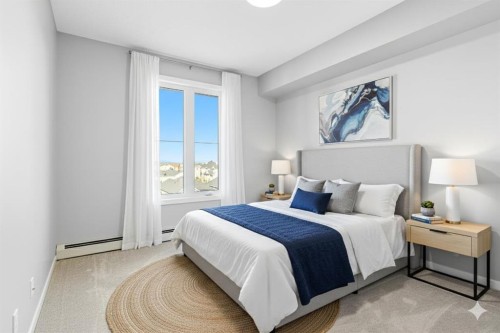 1414-1140 Taradale Drive Ne, Calgary, AB - Indoor Photo Showing Bedroom