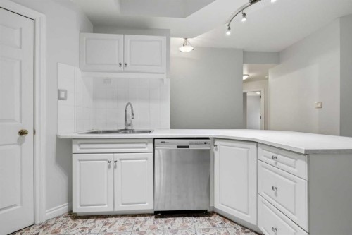 402-820 15 Avenue Sw, Calgary, AB - Indoor Photo Showing Kitchen With Double Sink