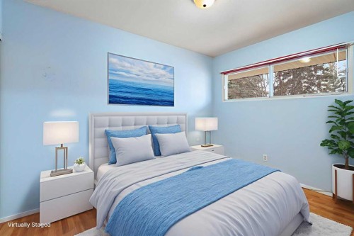 123 Glacier Drive Sw, Calgary, AB - Indoor Photo Showing Bedroom