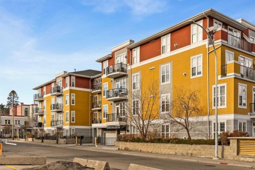 311-208 Holy Cross Lane Sw, Calgary, AB - Outdoor With Balcony With Facade