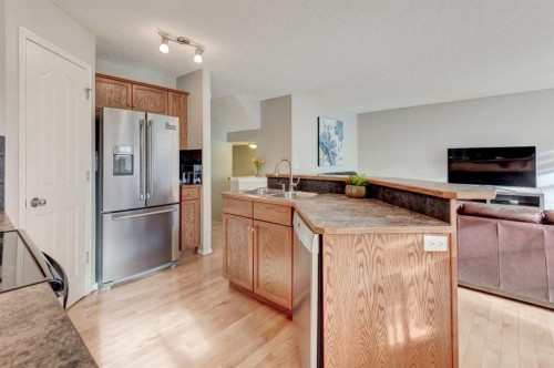 167 Springborough Way Sw, Calgary, AB - Indoor Photo Showing Kitchen With Double Sink