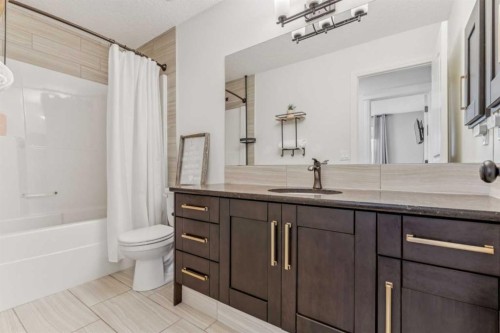 50 Riviera View, Cochrane, AB - Indoor Photo Showing Bathroom