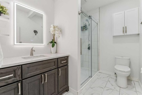 50 Riviera View, Cochrane, AB - Indoor Photo Showing Bathroom